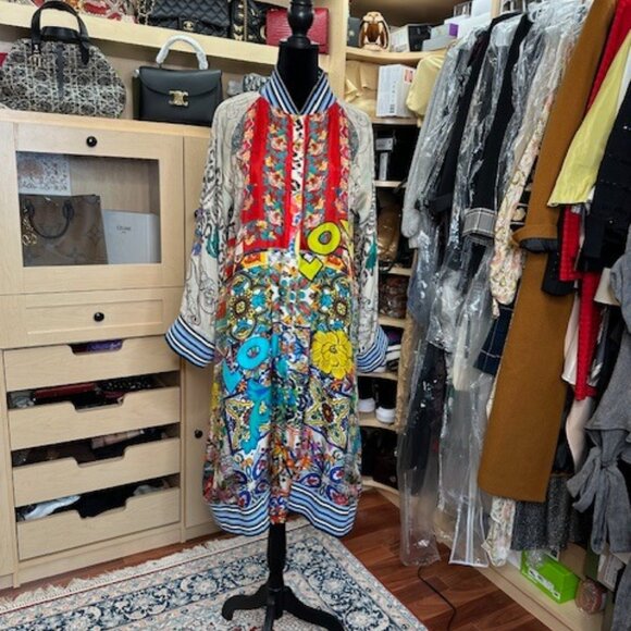 Johnny Was Size M Reversible Bottom Down Coat/Dress
